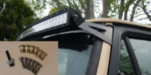 Dodge w250 w350 52" Curved Light Bar Roof Mount bracket w/install kit 1974-1993